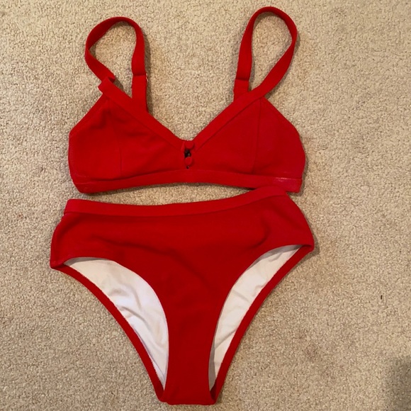 Cupshe Swim Cupshe Red Bikini Poshmark